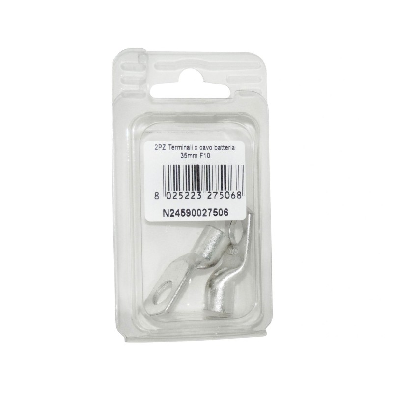 Kit 2 Terminali Cavo Batteria 35mmq Foro 8mm N24590027505-0%