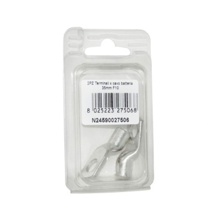 Kit 2 Terminali Cavo Batteria 35mmq Foro 8mm N24590027505-0%