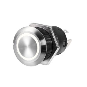 Interruttore FLAT in acciao inox ON-OFF 12V 20A LED Rosso OS1421502-18%