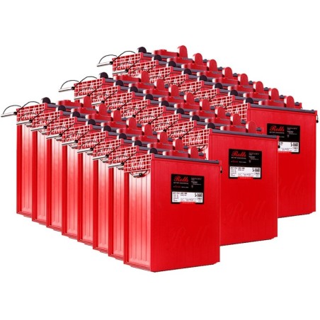 Rolls S1660 Serie 4000 Banco Batterie 48 Volt 79.68 kWh C100 200ROLLSS1660-48V-30%