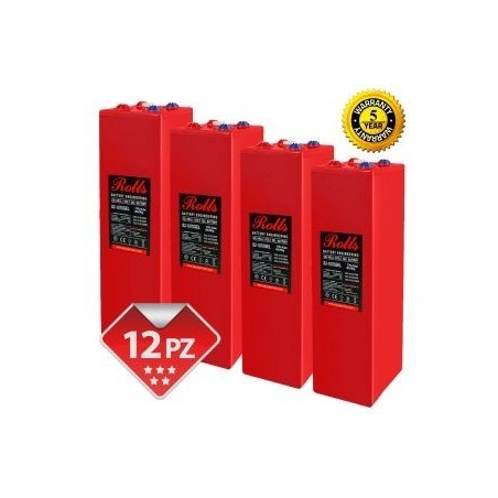 Rolls OpzV GEL Battery Bank 24 Volt 30.60 kWhC100 200ROLLSS21070GEL-24V