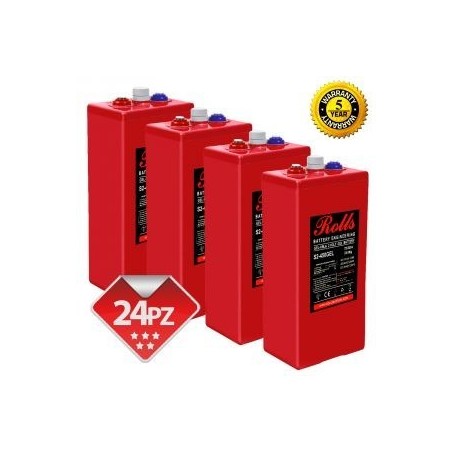 Rolls OpzV GEL Battery Bank 48 Volt 25.92 kWhC100 200ROLLSS2450GEL