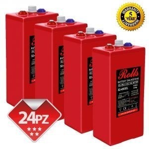 Rolls OpzV GEL Battery Bank 48 Volt 25.92 kWhC100 200ROLLSS2450GEL