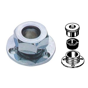Watertight chrome-plated brass cable gland D.12mm N50824027303