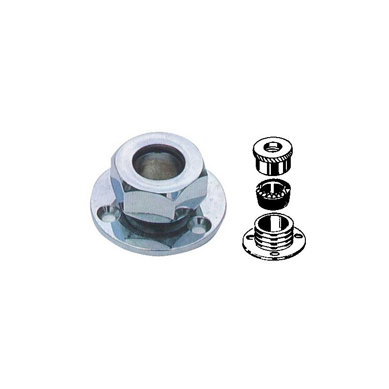 Watertight chrome-plated brass cable gland D.12mm N50824027303