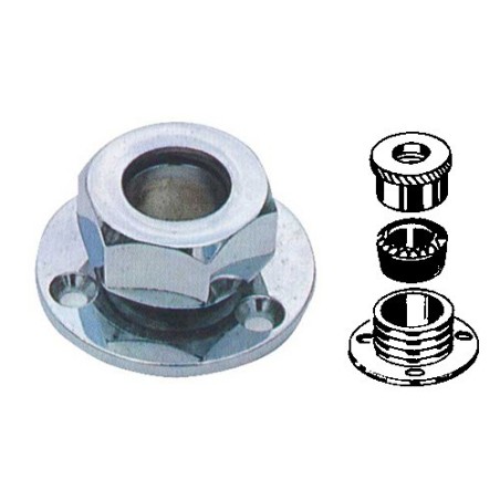 Watertight chrome-plated brass cable gland D.12mm N50824027303