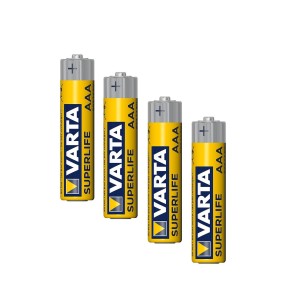 Varta R03 Superlife Blister da 4 pile ministilo AAA a Zinco-Carbone 1,5V N51120017083-5%