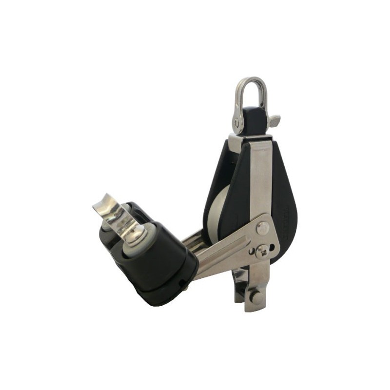 Viadana Single block with becket Cleat 45mm sheave N1201800V9011