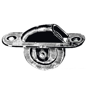 Carrucola da incasso 60mm per uscita cavi dal pozzetto OS0330700-0%