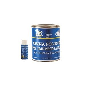 Resina Poliestere 750ml con catalizzatore per impregnazione accelerata MT5724907-10%