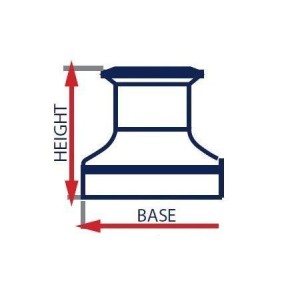 Ocean South Winch Cover 133X137mm Blue for Standard Winch Type OS6809801