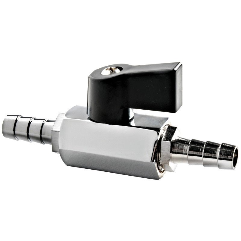 Chrome plated brass fuel ball valve 8mm OS1740400