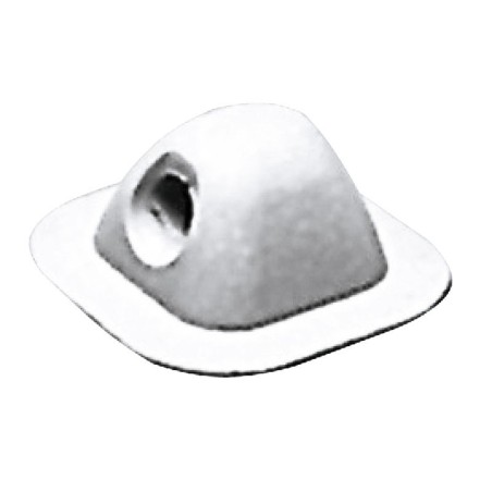 Passacima grigio in EPDM 96x96mm Foro d18mm per battelli pneumatici OS6607044-18%