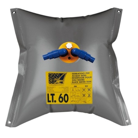 Serbatoio flessibile Acuqe Nere 120lt 730x1030mm Forma quadrata FNI2323136-30%