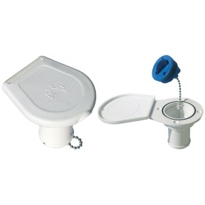 Plastic Water deckfiller with flip top 38mm LZ196275