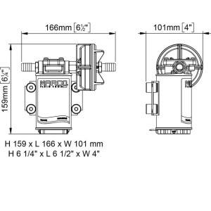Marco UP3 24V 3A Bronze Gear pump 15l/min Self-priming Pump MC16400013