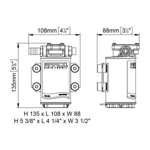 Marco UP3/OIL 24V 3A Gear Pump for Lubricating Oil Self-priming Pump MC16402013