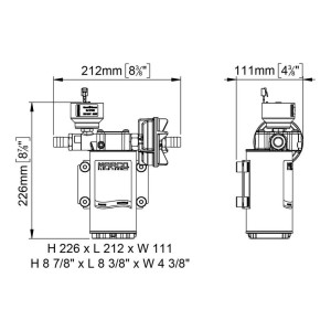 Marco UP6/E 24V 5A Electronic water pressure system 26l/min 16462213