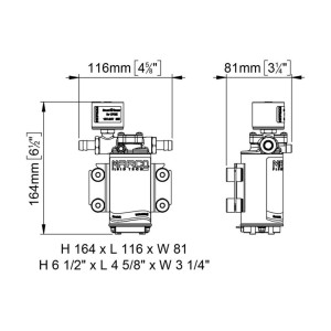 Marco UP2/E 12/24V Electronic water pressure system 10l/min 2bar MC16466015