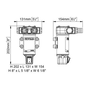 Marco VP45-S Pompa a palette 45l/min 24V 4A con ON OFF integrato MC16602813-30%