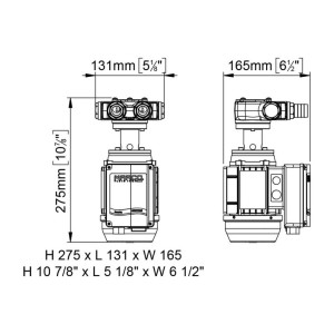 Marco VP45/AC Pompa a palette 35l/min 230V 50Hz 0,8A con valvola by-pass MC1660301C-30%