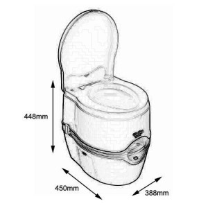 WC Chimico Porta Potti Excellence 15Lt 448x388xH450mm MT1325040-20%