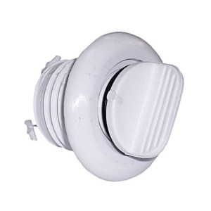 Boccola di scarico in nylon bianco con tappo 6,3mm N40137701724B-5%