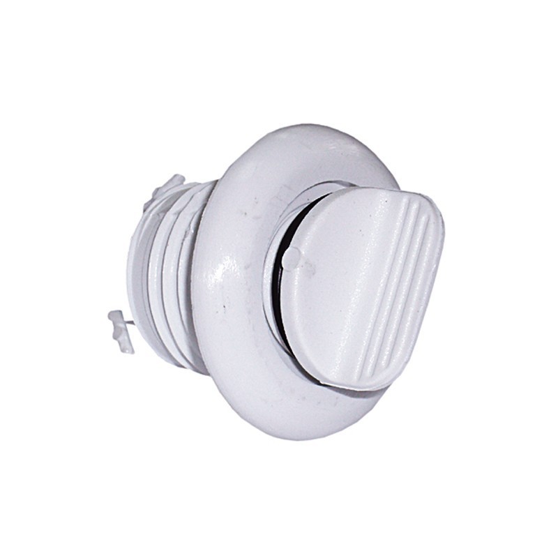 Boccola di scarico in nylon bianco con tappo 6,3mm N40137701724B-5%