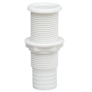 Boccola per tappo a espansione in nylon bianco con portagomma 30mm N40137701731B-5%