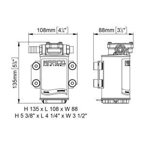 Marco UP3/OIL 12V 5A Gear Pump for Lubricating Oil Self-priming Pump N41638801332