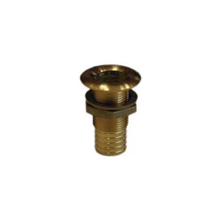 Yellow plated brass through deck fitting 1/2 inches thread 19mm pipe N42038201705