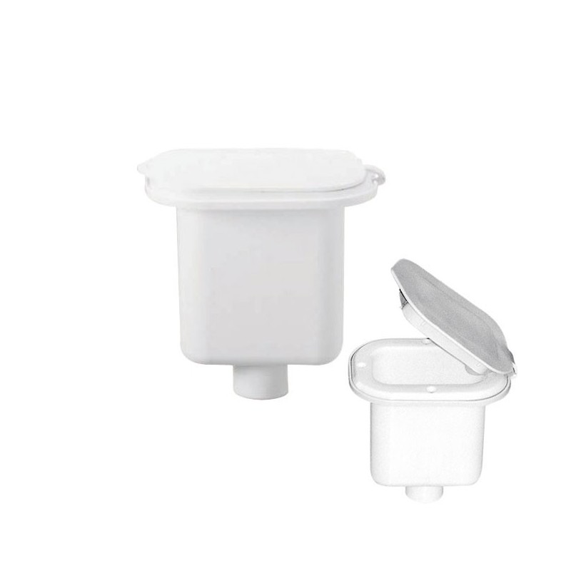 Plastic case with lid for shower head 125x90mm White colour N42737301980B