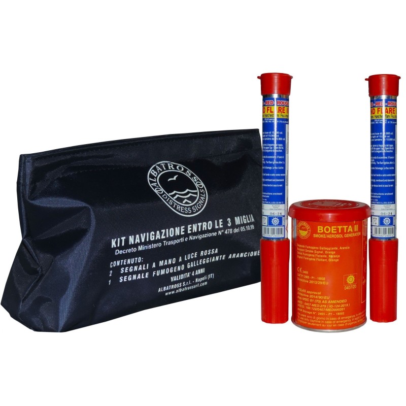 Emergency signals kit for navigation up to 3 miles N93455609300