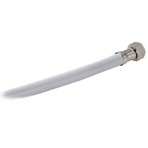 Tubo Doccia in PVC bianco 4m Racordi Terminali 1/2 F + 3/8 F N42737323265-0%