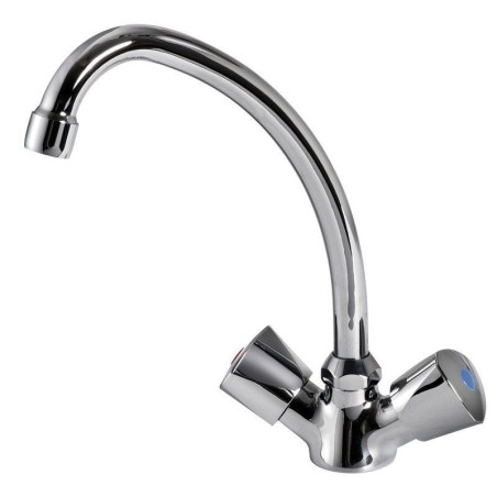 Gruppo monoforo miscelatore con becco girevole e presa acqua calda/fredda N44237904098-28%