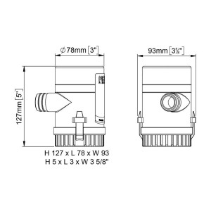 Marco UP1000 Elettropompa ad immersione 12V 4A Portata 63l/min N44438522492-10%