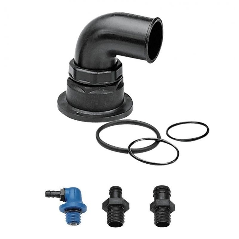Accessories for Ercole and Sogliola tanks with Set Connectors 38mm 90° deckfill N80235003926