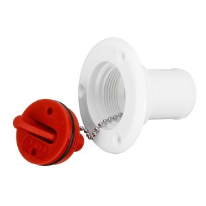 Plastic flush fitting fuel deck filler 38mm White colour N82735500399B