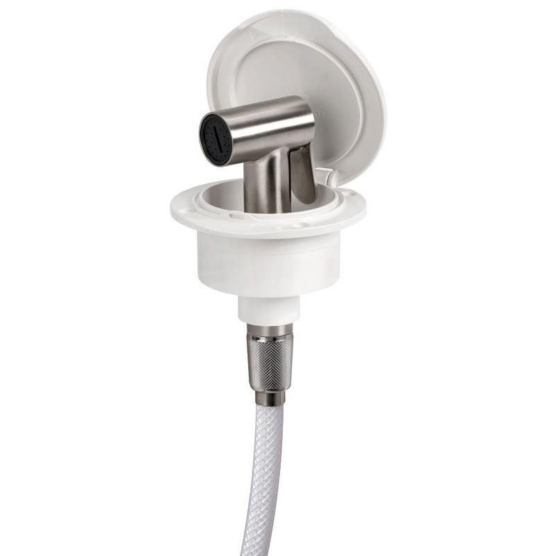 Classic Evo deck shower with Tiger head Lid finish white Hose 2,5m OS1516300