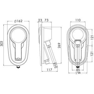Box doccia ad incasso Adriana con Tubo inox 4mt OS1548000-18%
