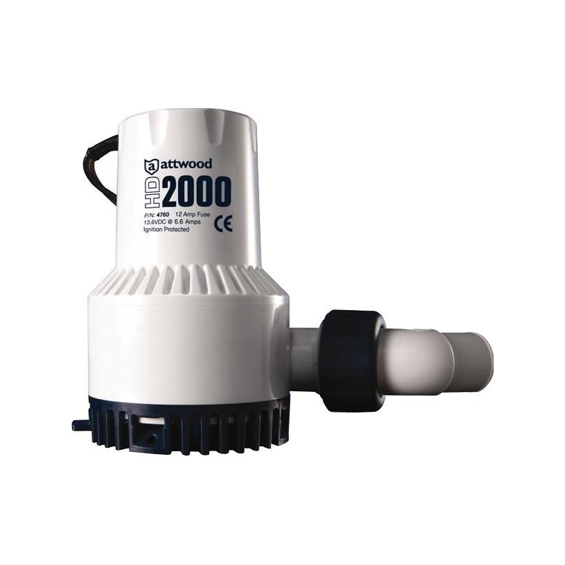 Pompa di sentina Heavy Duty 2000 12V 6.6A 130L/min OS1650512-18%