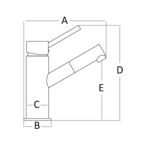 Miscelatore ceramico Diana per lavelli bagno OS1700700-18%