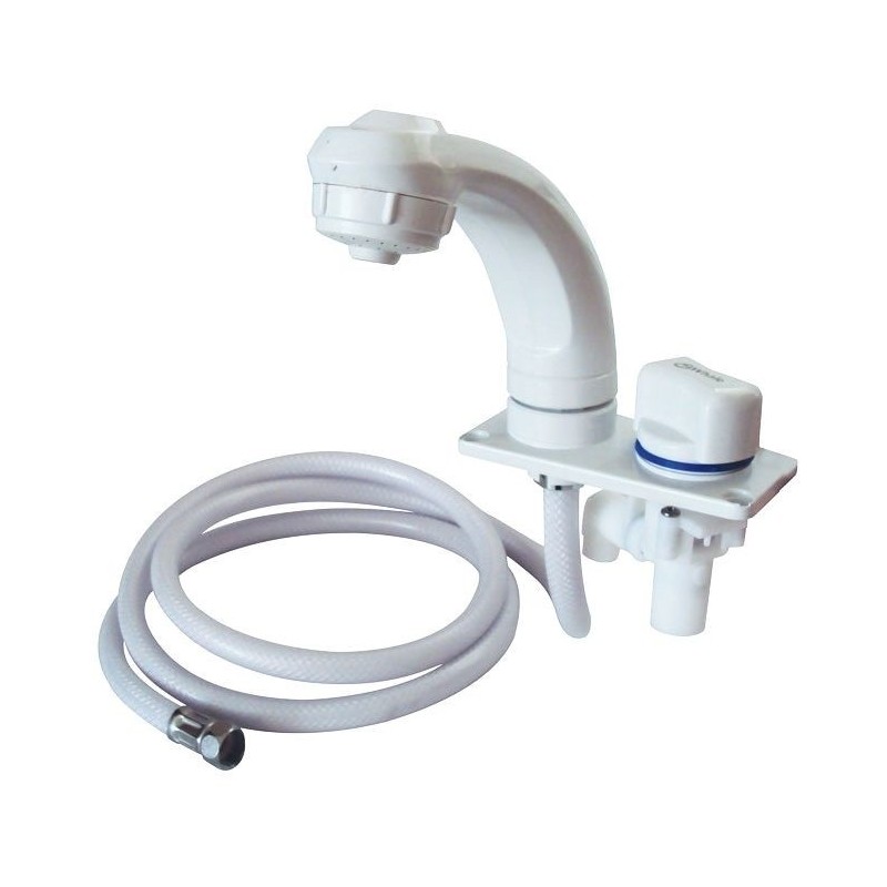 Rubinetto Whale sfilabile singolo Solo Freddo con doccia 115x55mm OS1703003-18%