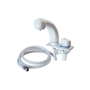 Rubinetto Whale sfilabile singolo Solo Freddo con doccia 115x55mm OS1703003-18%