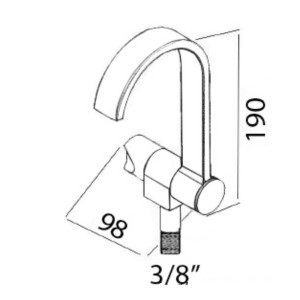 Rubinetto Style Acqua Fredda OS1704620-0%