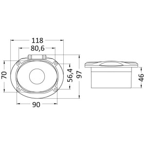 Elissa deck shower with mixer OS1723990