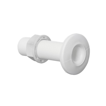 White plastic threaded seacock Thread 1/2 inches OS1739401