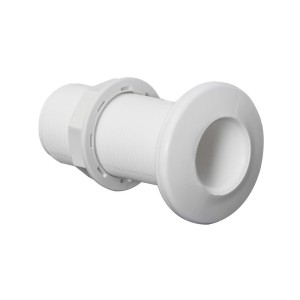 Scarico a mare filettato in plastica bianca Filetto 1-1/4 pollici OS1739405-0%