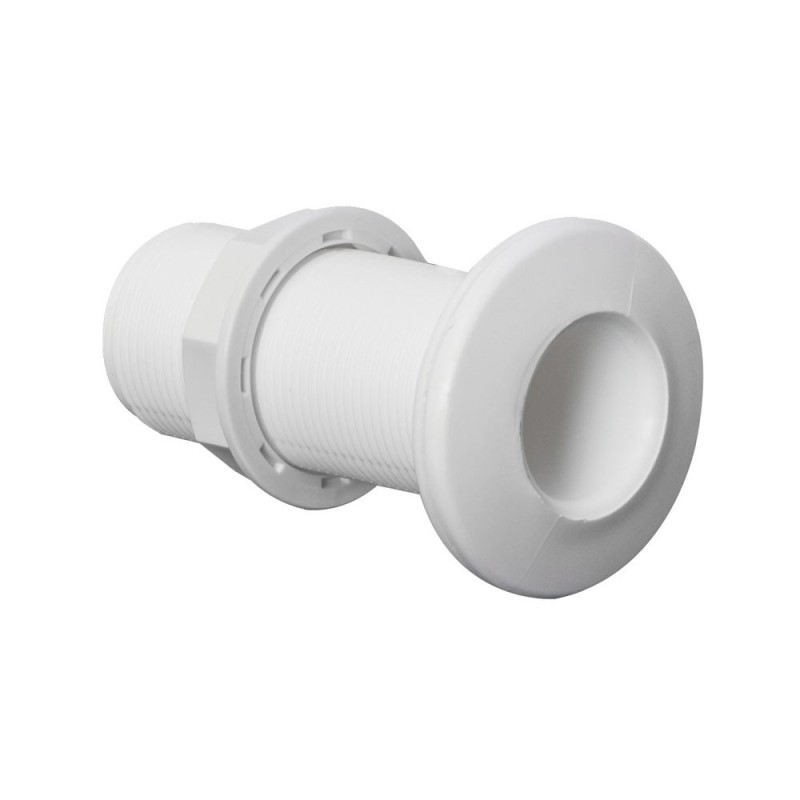 Scarico a mare filettato in plastica bianca Filetto 1-1/4 pollici OS1739405-0%