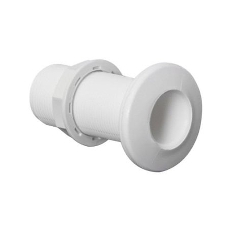 Scarico a mare filettato in plastica bianca Filetto 1-1/4 pollici OS1739405-0%